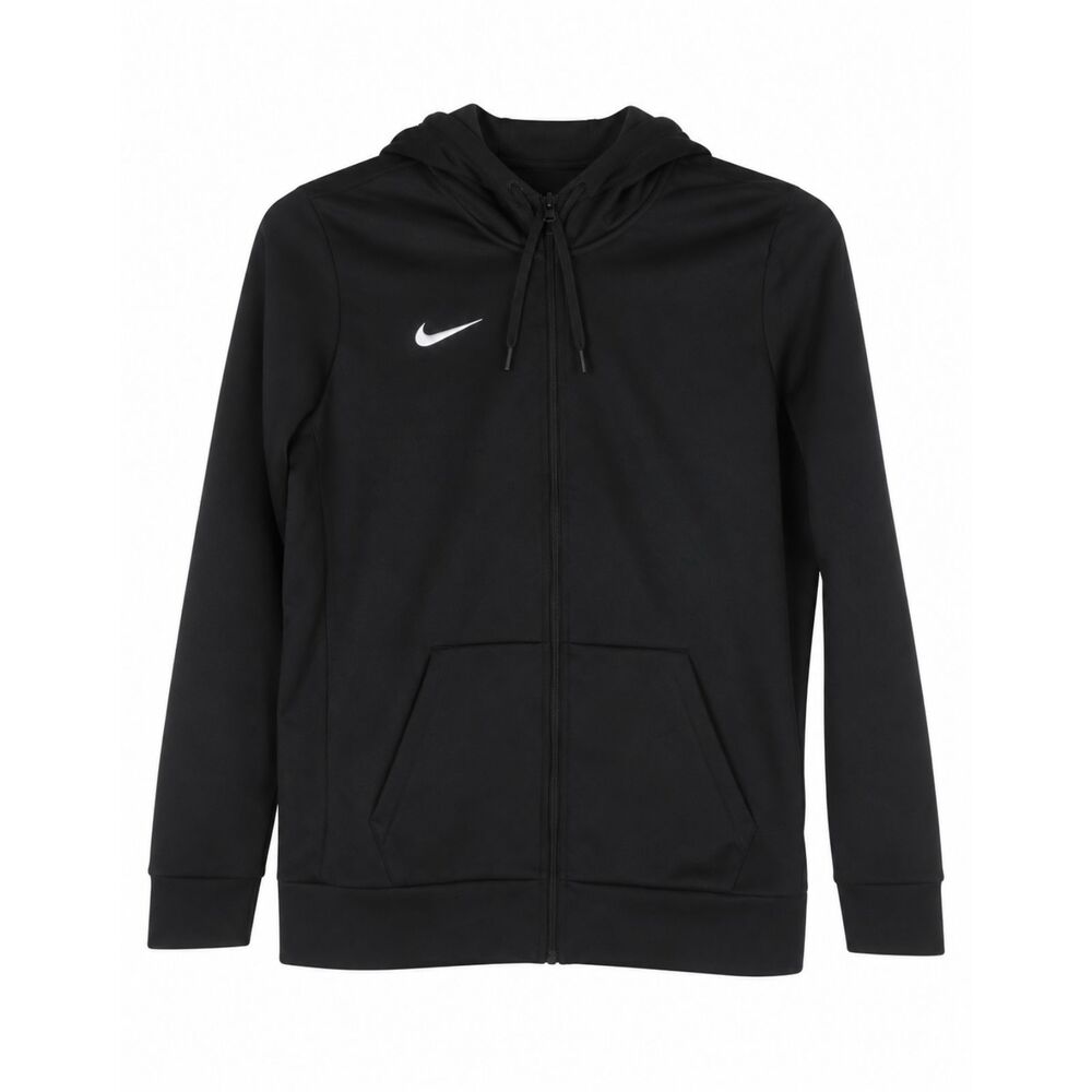 Nike Dri-FIT Men’s Full Zip Hoodie Black Size Large L Swoosh Athletic Jacket
